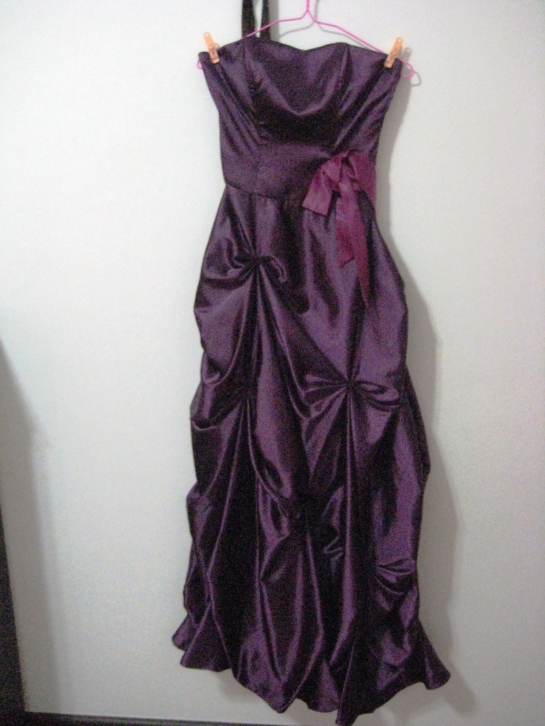 purple wedding dress